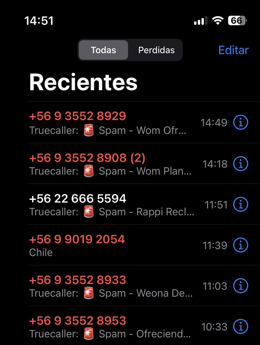 IgnacioMercader's tweet photo. Hola @womchile me pueden dejar de llamar por favor? No quiero ninguno de sus planes, y sus llamadas son demasiado invasivas e insistentes. Gracias a la app True Caller NO LES CONTESTO NUNCA porque no tengo interés en contratar nada por ahora. Si quiero algo, yo los contacto. https://t.co/Ejnw7dL6K5
