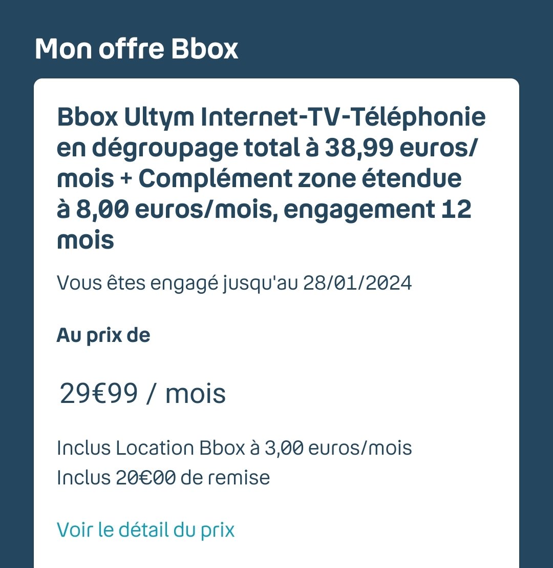 rmoricain's tweet photo. Bonjour @bouyguestelecom comme conseiller par vous, j'ai souscrit à l'offre Ultym offrant un meilleur débit. Alors pourquoi ceci ? PS je suis connecté https://t.co/APGMXGidkK