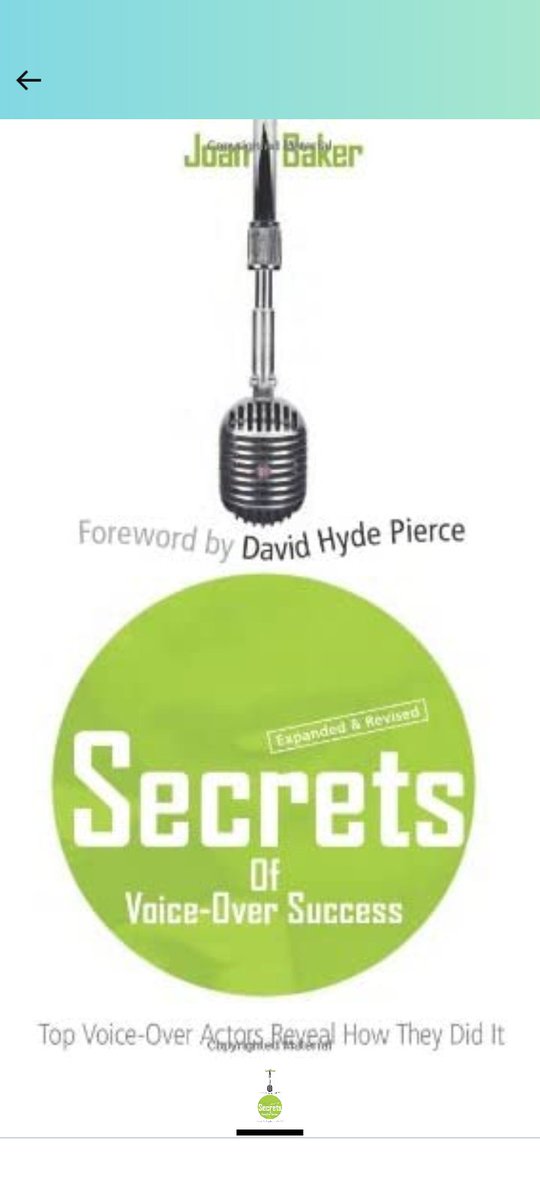 bryanlittlelive's tweet photo. New to voiceover like my wife and I but don't know where to start? Read Joan Baker's Secrets of Voice Over Success packed with insider tips and expert advice to springboard you. No more excuses #VoiceOverSuccess #JoanBaker @Joanthevoice @SovasVoice @rgaskins1 https://t.co/mEHeZKTRWH