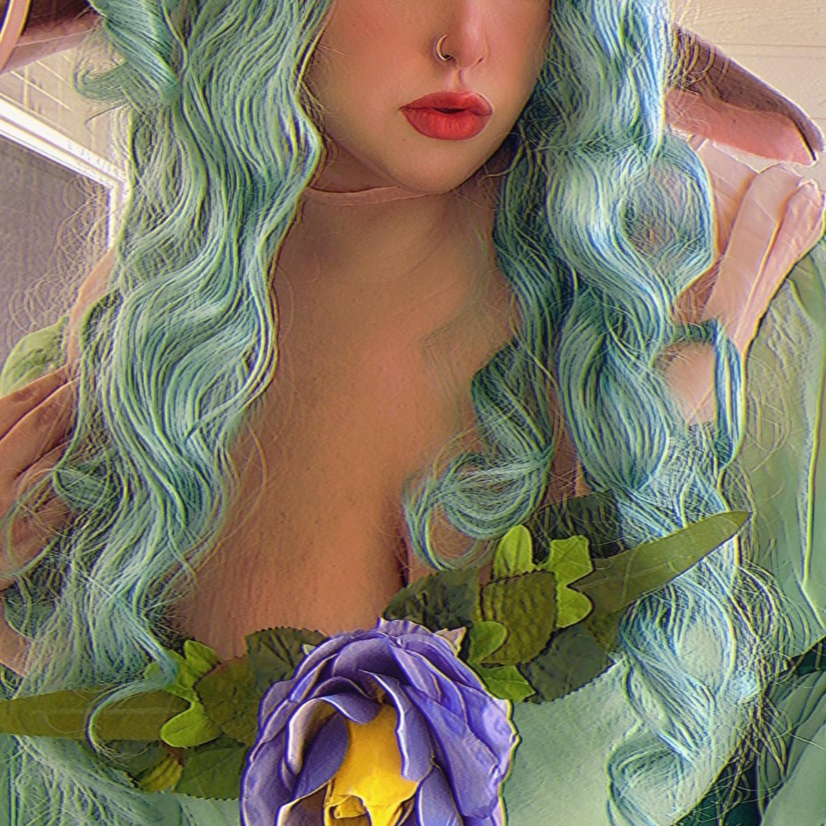 pandulcemom's tweet photo. “I realize I'm not as good at lying as I thought. Which is weird because I do it all the time.”

It feels nice to dress up again. 🦌🌸🌼

#fearnecalloway #criticalrolecosplay #critters https://t.co/1x56UUL4L5