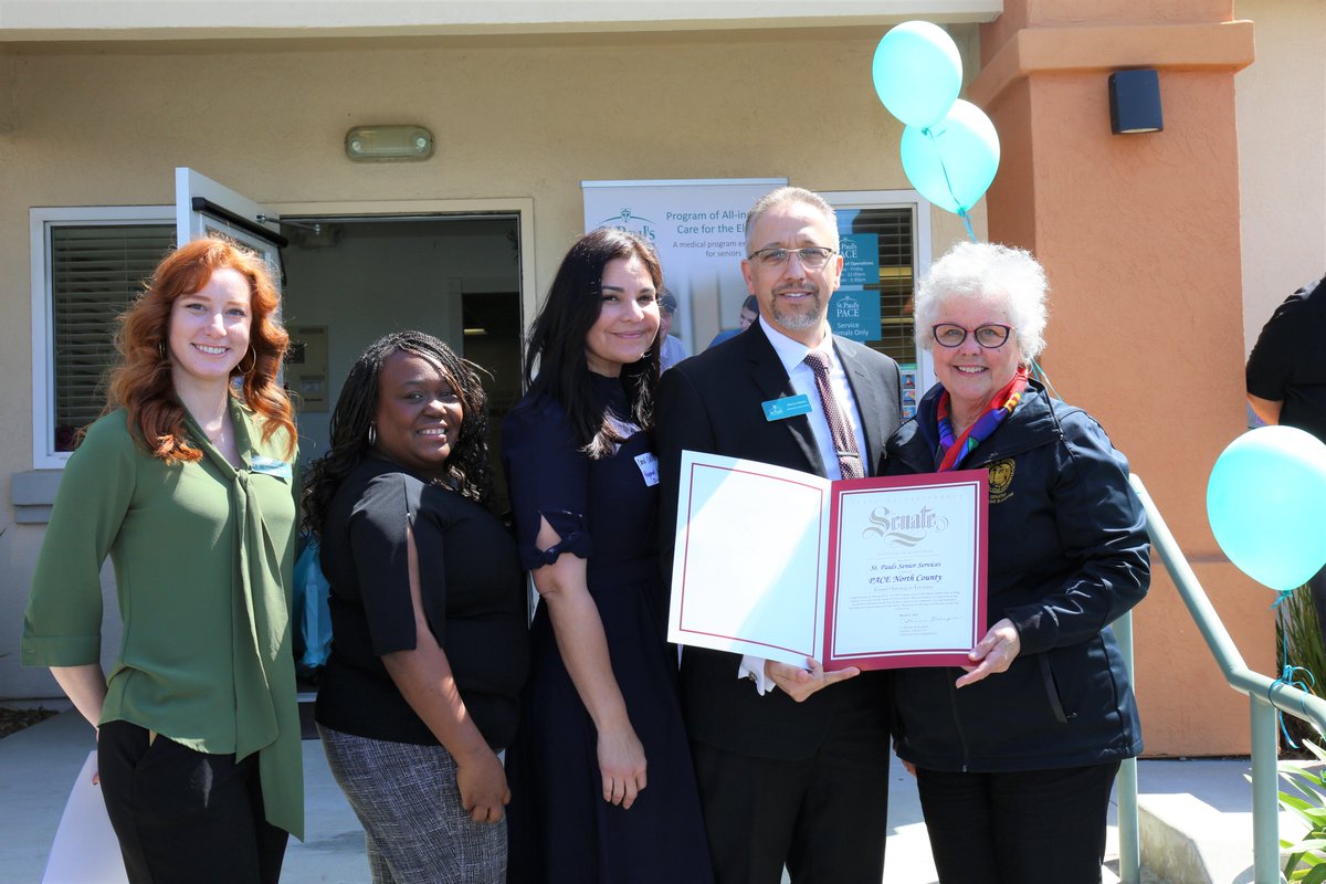 SenBlakespear's tweet photo. Team Blakespear was proud to celebrate @StPaulsPACE grand opening of the newest center in @EncinitasGov! The comprehensive array of services offered will enrich and improve the quality of life for seniors in North San Diego County. https://t.co/w67hp497w5