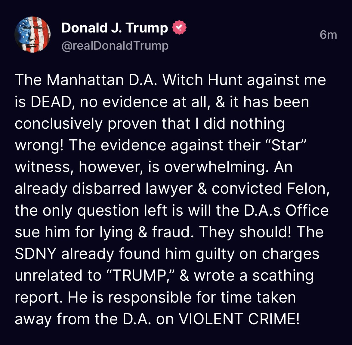 The_Trump_Train's tweet photo. JUST POSTED BY PRESIDENT TRUMP! https://t.co/FdVnEoITxG