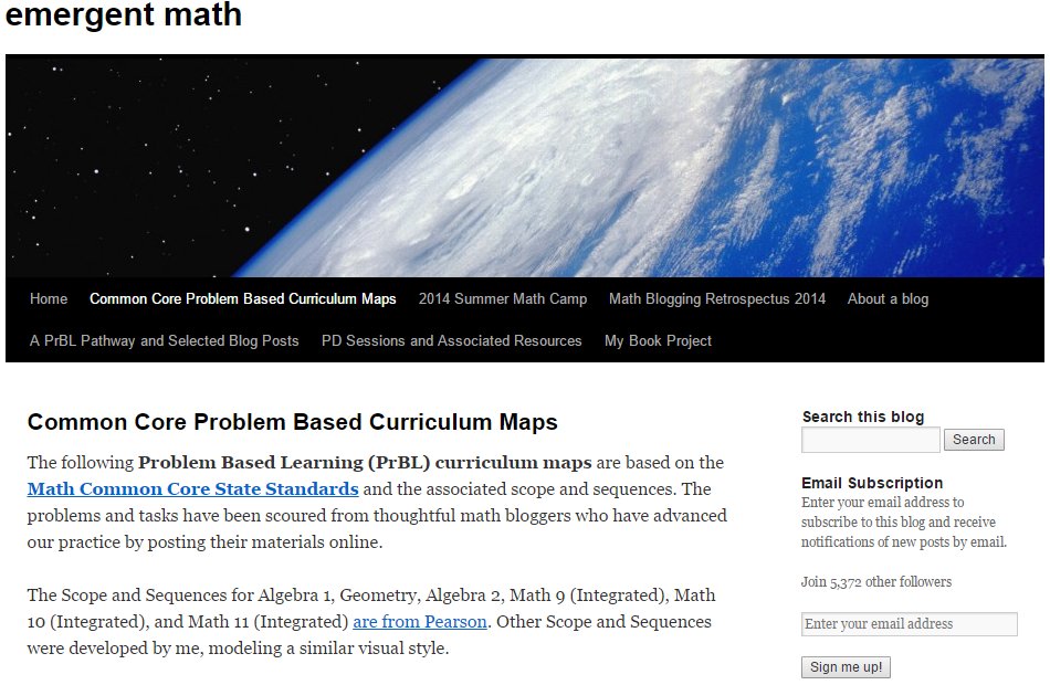 Want a problem based lesson for every #CCSS standard from elementary through high school? @geoffKrall has it for you here: bit.ly/2dH62Vo #iteachmath
