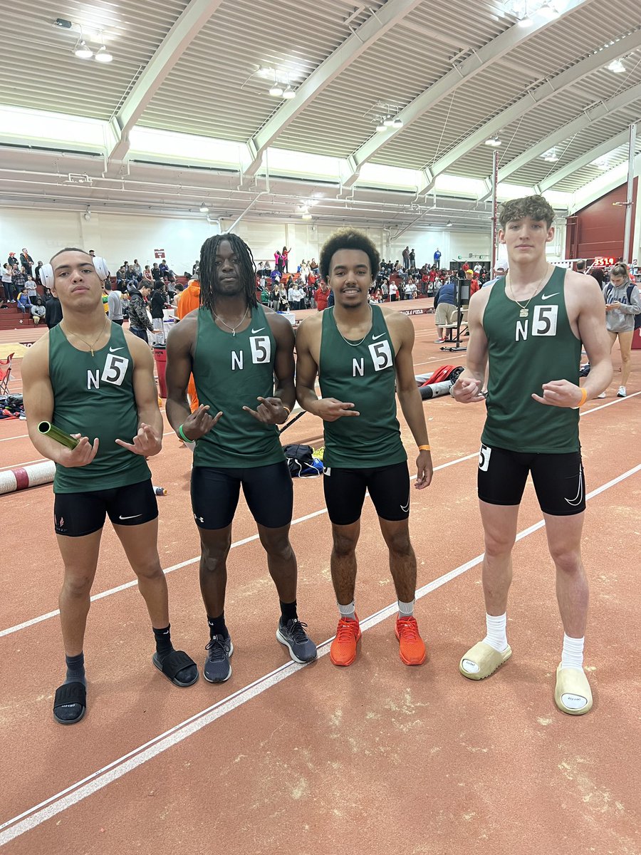 BoysTrack_NHS's tweet photo. Great Job by the boys 4x400 Relay team at the HSR State meet today: 3:26.83
5th Place finish and on the podium.  Northington-St. Louis-Anderson-Hospelhorn. GO HUSKIES!! https://t.co/ipR2vv2x7L
