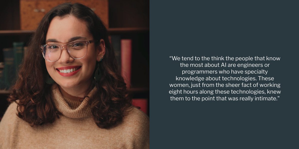 #TEXASMoody professor <a href="/SamShorey/">Sam Shorey</a> and <a href="/UTJSchool/">UT Austin School of Journalism and Media</a> student @domimon961 have been studying machines at recycling facilities and the people who operate them over the past two years, almost entirely Latina women.  

More on the untold stories of women in #AI
bit.ly/womenandaimoody