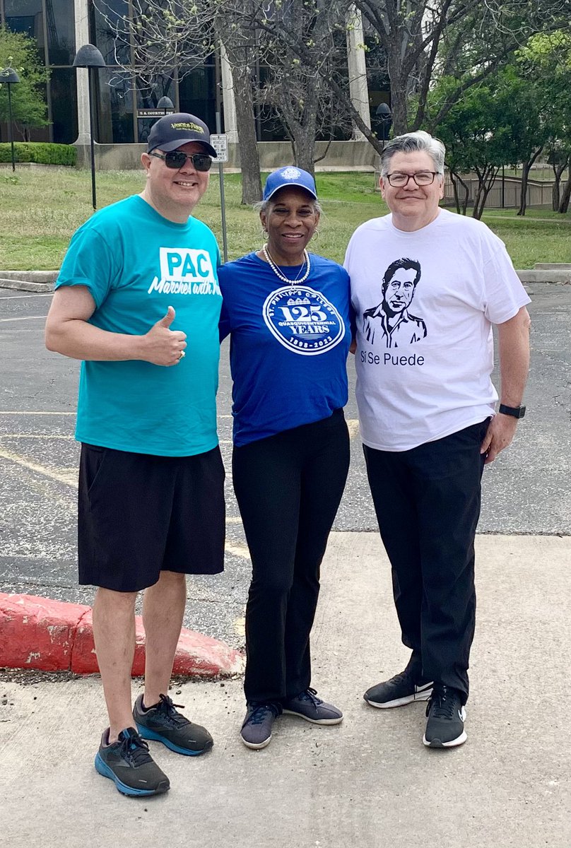 FrancSolisSATX's tweet photo. Today, the Alamo Colleges District - San Antonio College, St. Philip's College, and Palo Alto College participated in the 27th annual Cesar E. Chavez March for Justice. #sisepuede @AlamoColleges1 @SAC_PR @PACPR @GoSPC https://t.co/VlL5rN2Ews