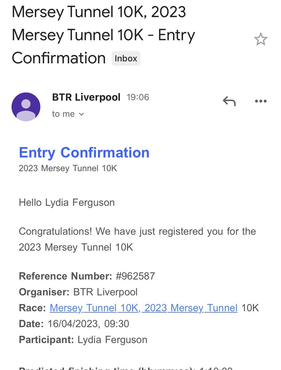 lydiajo's tweet image. Guess I better start training for the #TunnelRun then. #YouShouldSponsorMe