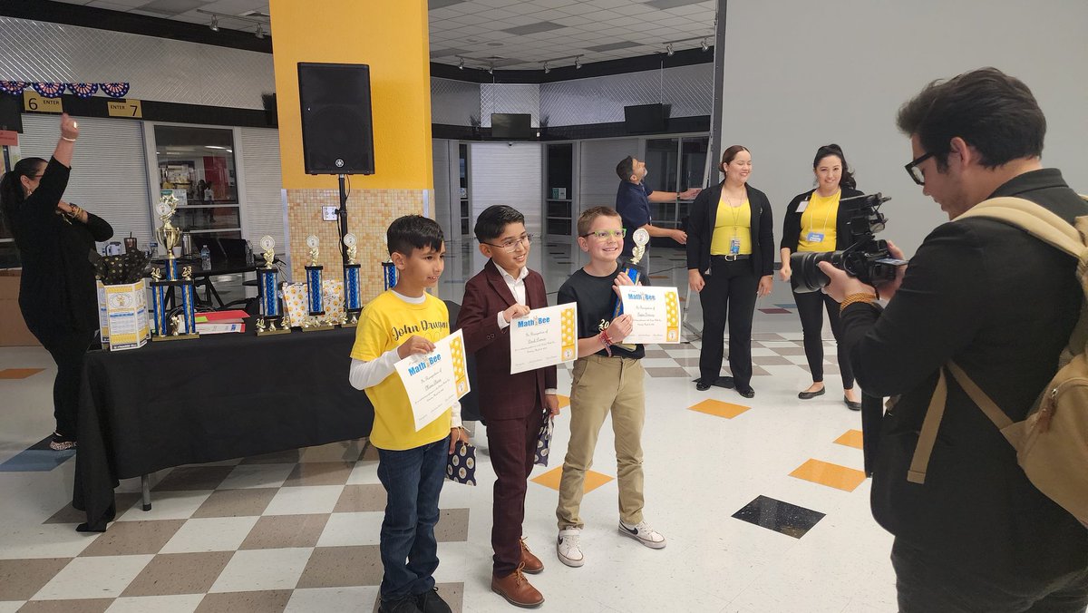 LLuebke_CJES's tweet image. Very proud teacher here! After a tiebreaker, my 4th Grade Math Bee Champion won 2nd place in the district!! Congratulations!!🎉🎉🥳🥳#TeamSISD @CJordan_ES @CJ_Lions_CJES #MathBee