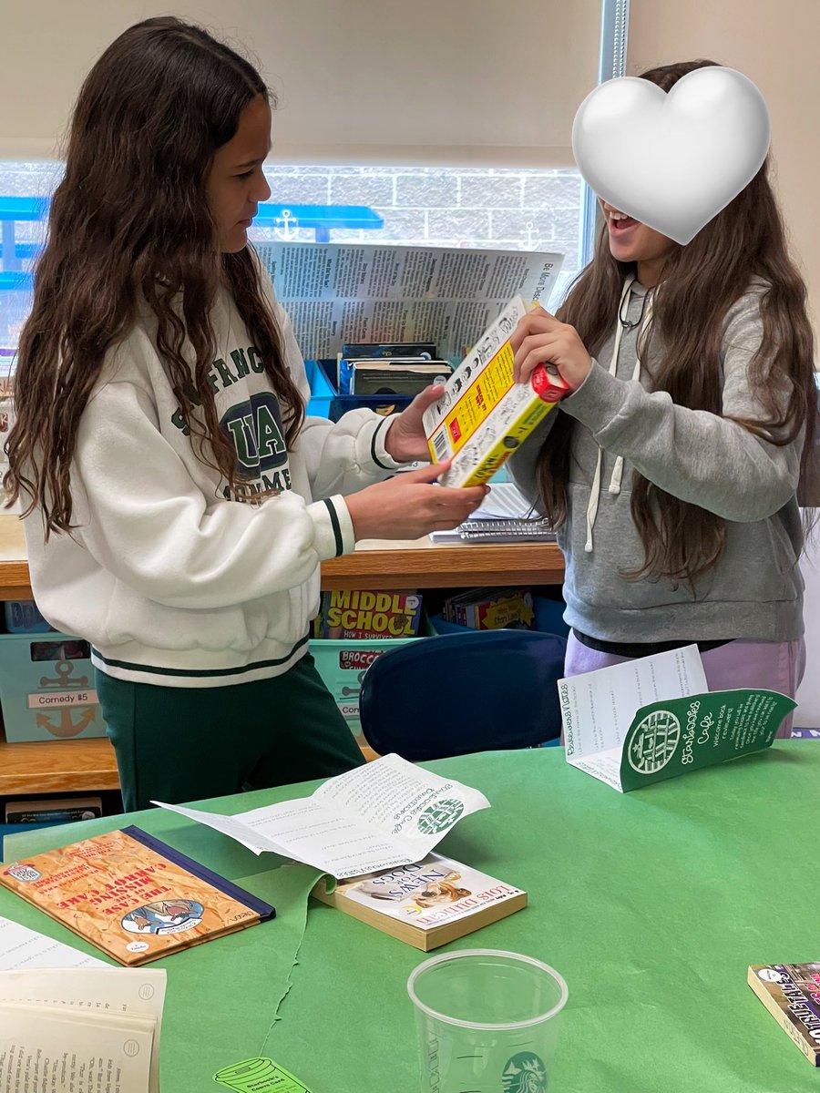 anchorslearning's tweet photo. One of my favorite activities-Starbooks! 

Books were out that were less commonly read this year, and they branched out and explored new genres! Students discussed the books they were reading with ‘coffee’ prompts! We had so much fun and kids were excited to read! #readingisfun https://t.co/MrK3clU1n7