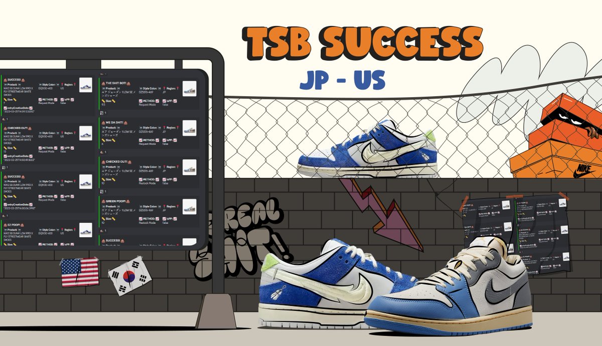 TSB users have been feasting like crazy!
Today's catch was the Jordan 1 Lows and Gardenia Dunks on Japan and US💩
RT to join us, wherever you are in the world🔥