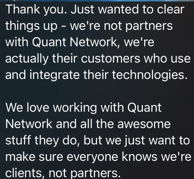 GalileoUpdates's tweet photo. About $QNT https://t.co/c6n8DIDENi