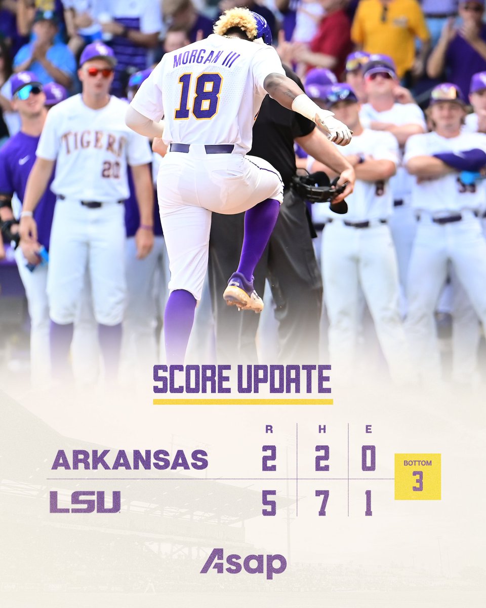 LSUbaseball's tweet photo. Through Three https://t.co/cP6tdJfmra