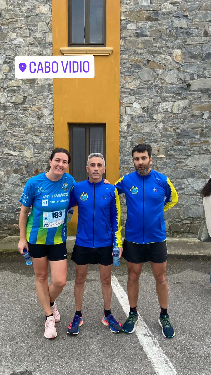 Nuestros representantes hoy en la carrera del centollo en Cabo Vidio. Como siempre espectacular organización. 
#running #atletismo #cabovidio #cudillero