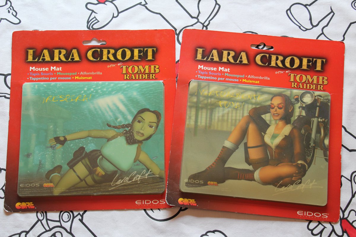 play_retro's tweet image. Añadidas alfombrillas de ordenador de Lara Croft, protagonista de la saga Tomb Raider, de finales de los 90 nuevas a estrenar.

#mousemat #tombraider #laracroft #ebay #todocoleccion #retro #vintage #90s #retrogaming #retrogamer
