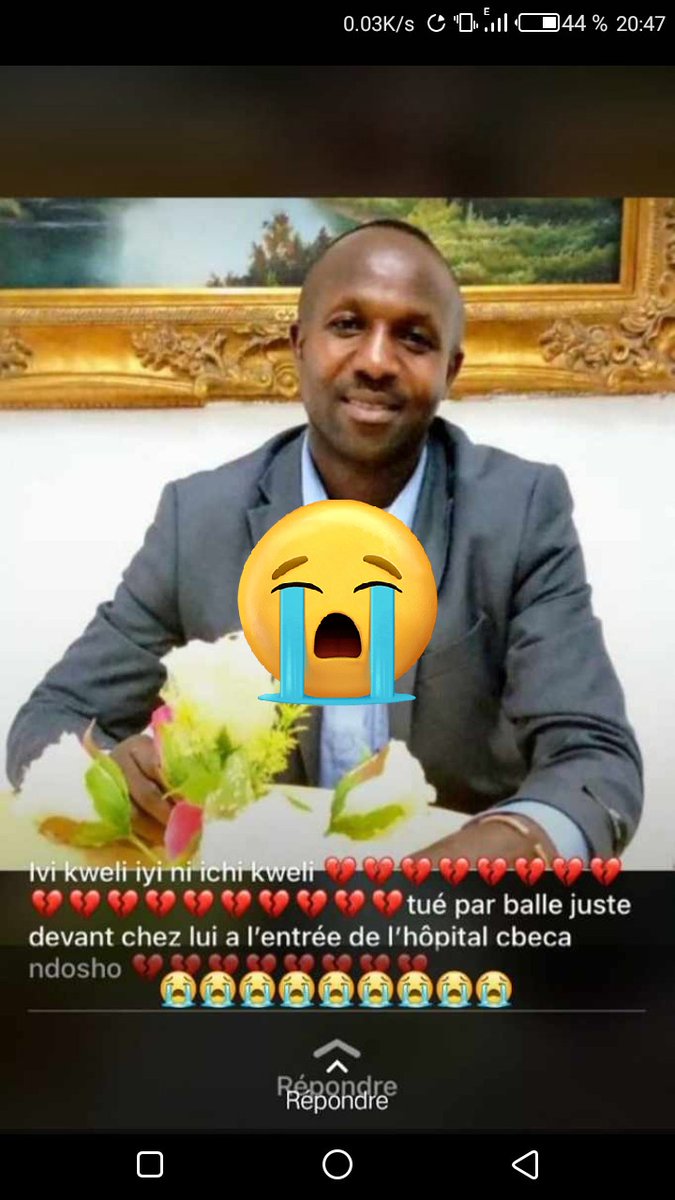 FlorentinNKURU1's tweet photo. 🇨🇩#N_K:Insécurité grandissante en ville de Goma:Lui c'est un notable de Masisi, #MUNYAMARIBA_NYUNGA_Emmanuel qui vient d'être assassiné au quartier #Ndosho non loin de l'hôpital CBCA la soirée de ce samedi 25 mars 2023. https://t.co/HyePxmJEJm