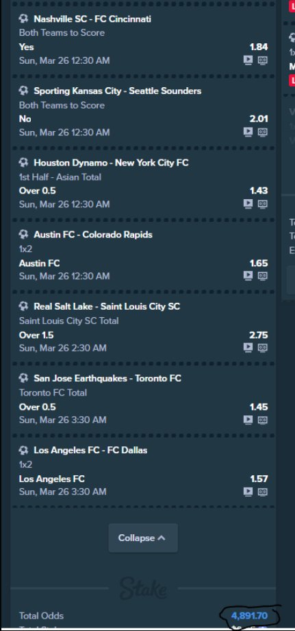 Big ACCA tonight, throwing $20 on it.

4,000+ ODDS

$20 RETURNS $98,842.68

#GamblingTwitter #gamblingcare #acca #bet #longshot 

Who's on with me?🔥
