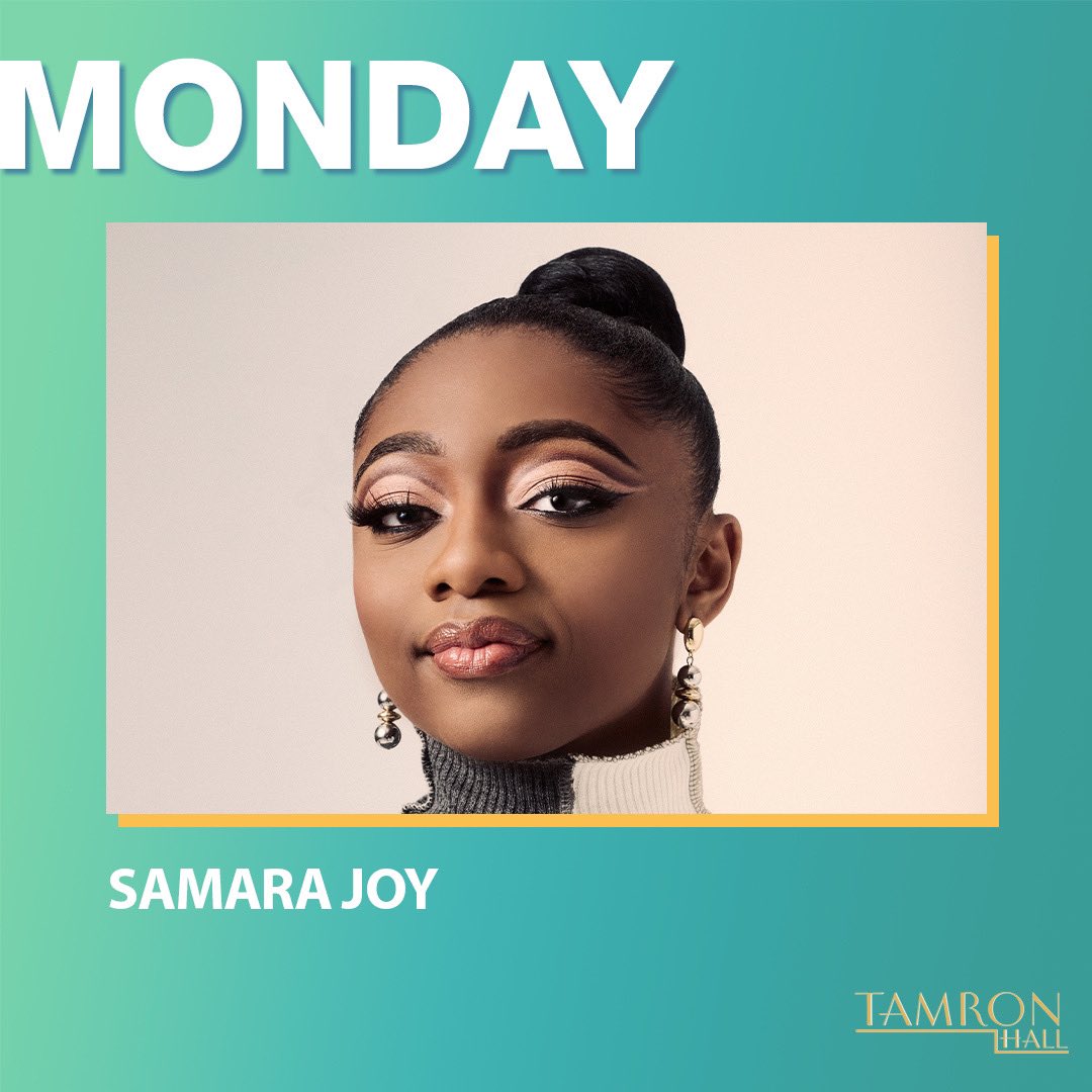 tune in Monday 🫶🏽 <a href="/TamronHallShow/">Tamron Hall Show</a>