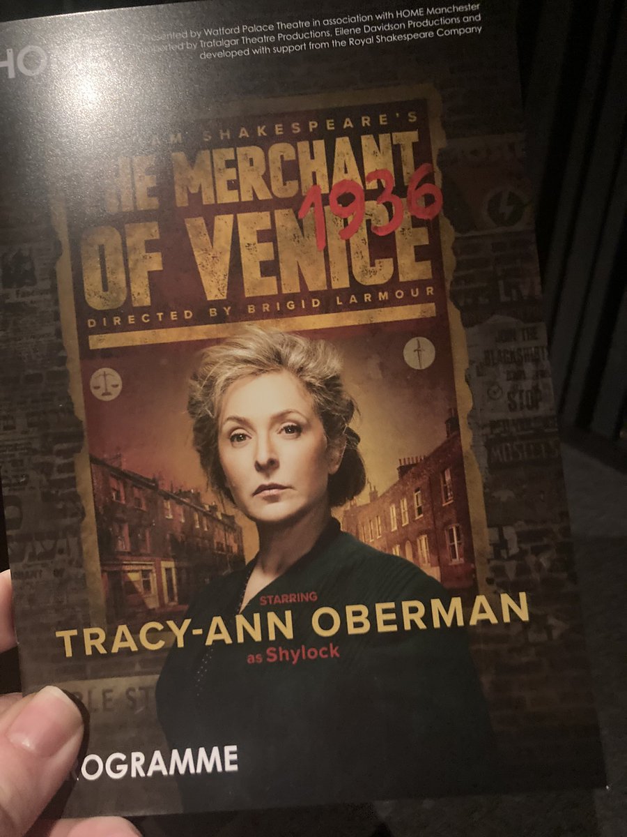 Second show of today #TheMerchantOfVenice1936 @HOME_mcr. Really interested to see what this is like