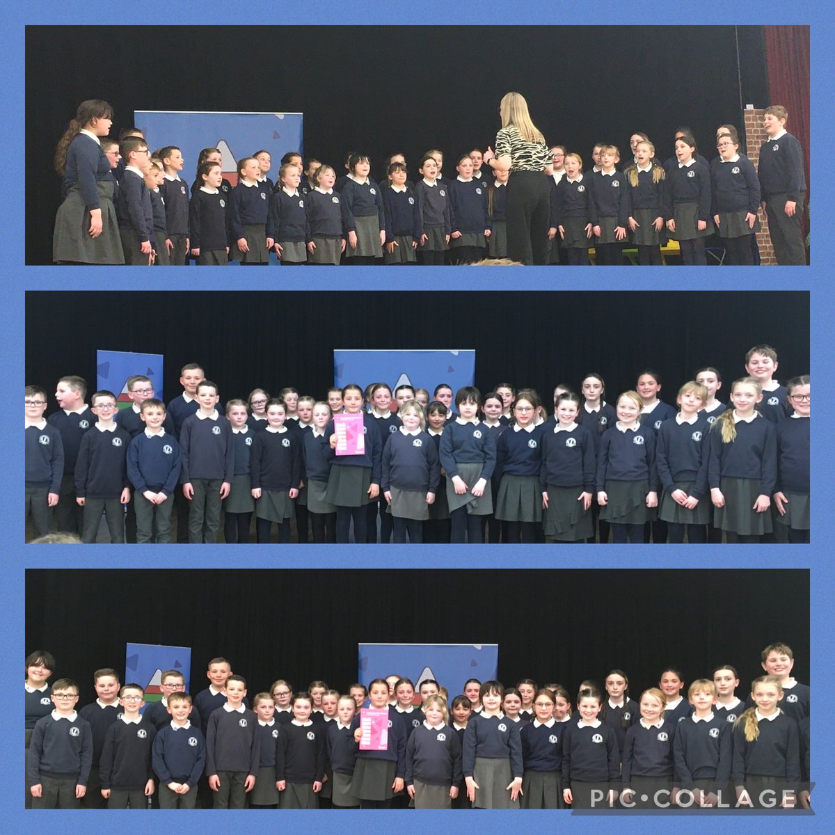 Yn ail - Côr Y Castell / Second -Côr Y Castell
Diolch i’r holl blant, staff a rhieni bendigedig am ein cefnogi heddiw.
Diwrnod i’r brenin i’n cymuned ysgol.
Thanks to all our wonderful children, staff and parents for supporting us today.  Another memorable day for our school.