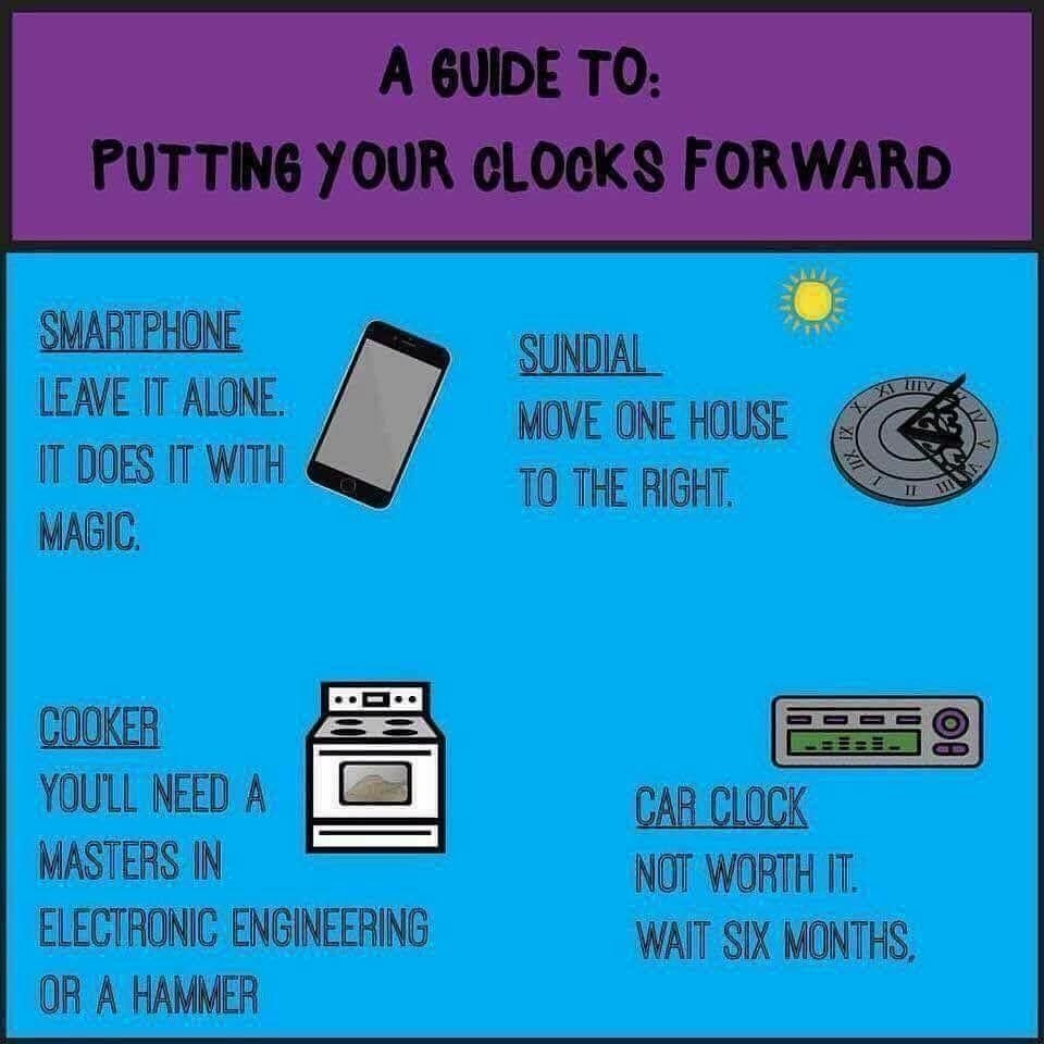 SheptonMalletTC's tweet photo. Don't forget to put your clocks forward an hour tonight. 💐⌚️
#clockschange #Springforward #sheptonmallet #guideto https://t.co/H3GA44pL81