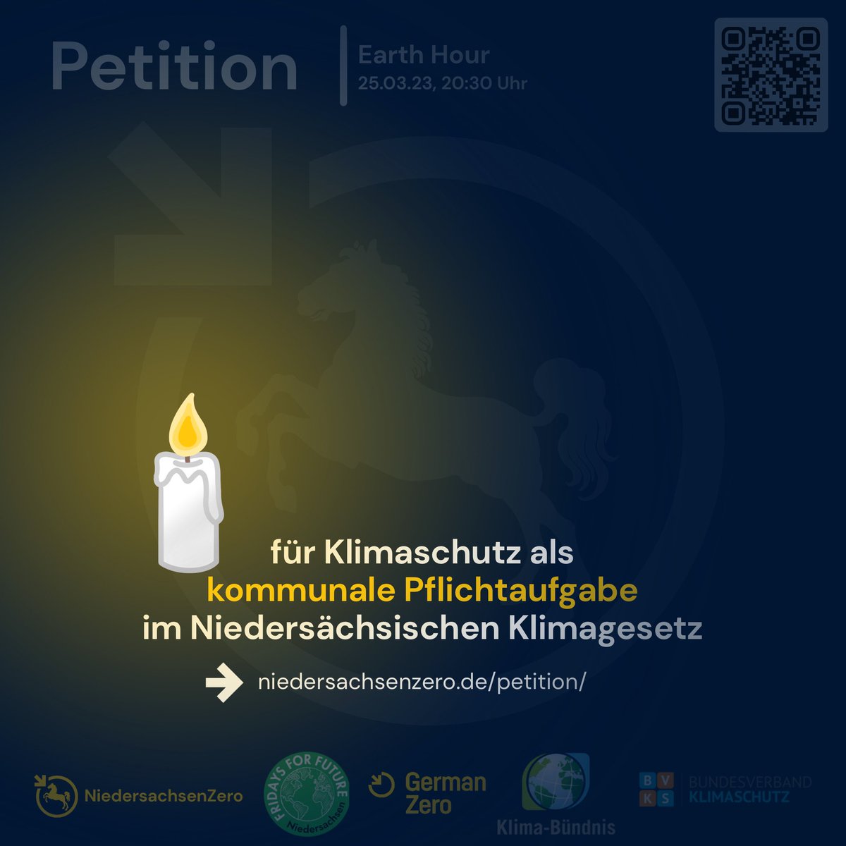 Jetzt geht bei uns eine Stunde das Licht aus - um gemeinsam mit Millionen Menschen und hunderten sich beteiligenden Städte und Gemeinden (allein in Deutschland) ein Zeichen zu setzen: die #EarthHour2023 steht im Zeichen der Forderung entschlossener Klimaschutz-Maßnahmen.