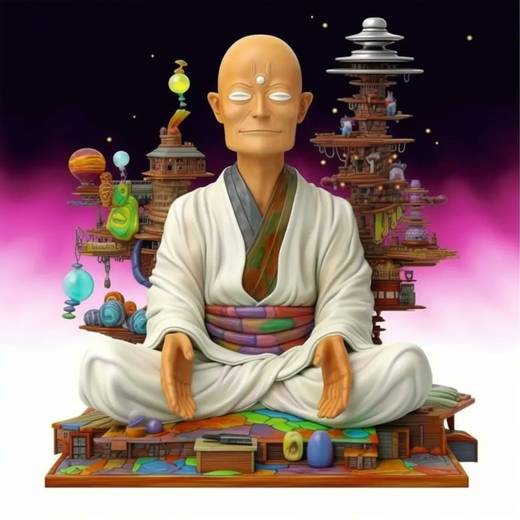 retinafunk's tweet photo. Zen Monk meditating on DMT
Imagined with Midjourney blend img2img
#zen #monk #meditation #midjourney #midjourneyV5 #v5 #aiart #synthography #synthography #art #explore #imagine #dmtart #memyselfandai #aiart #midjourney #art #dmtart #midjourneyart #midtrip #retinafunk https://t.co/v6FxPA2SAO