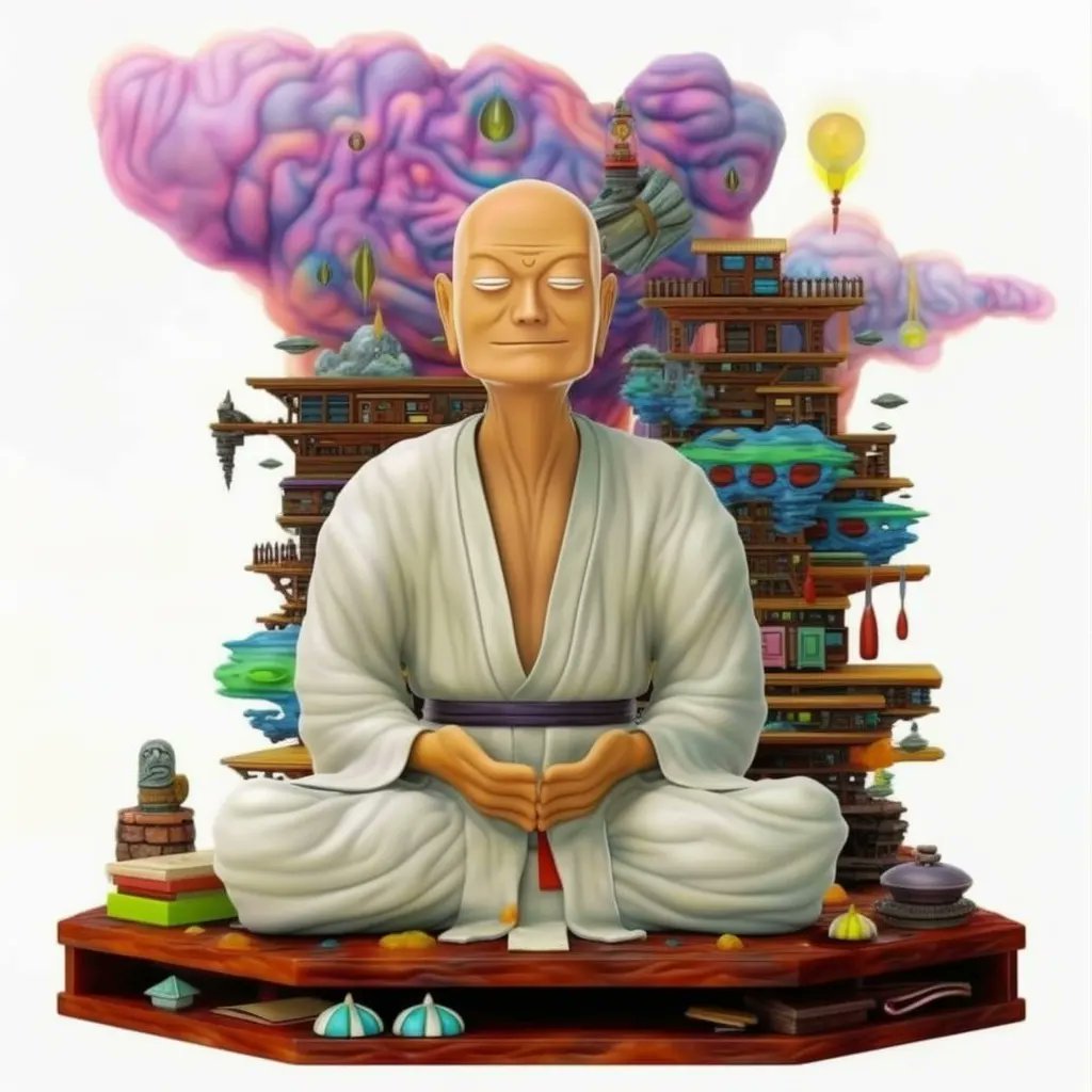 retinafunk's tweet photo. Zen Monk meditating on DMT
Imagined with Midjourney blend img2img
#zen #monk #meditation #midjourney #midjourneyV5 #v5 #aiart #synthography #synthography #art #explore #imagine #dmtart #memyselfandai #aiart #midjourney #art #dmtart #midjourneyart #midtrip #retinafunk https://t.co/v6FxPA2SAO