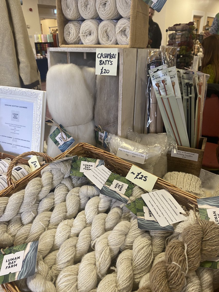 Fantastic day at the Scottish Wool Producers event, part of <a href="/perthyarnfest/">The Scottish Yarn Festival</a> sharing our Scottish Cashmere story with all the marvellous makers! #scottishcashmere #fromfieldtofibre
