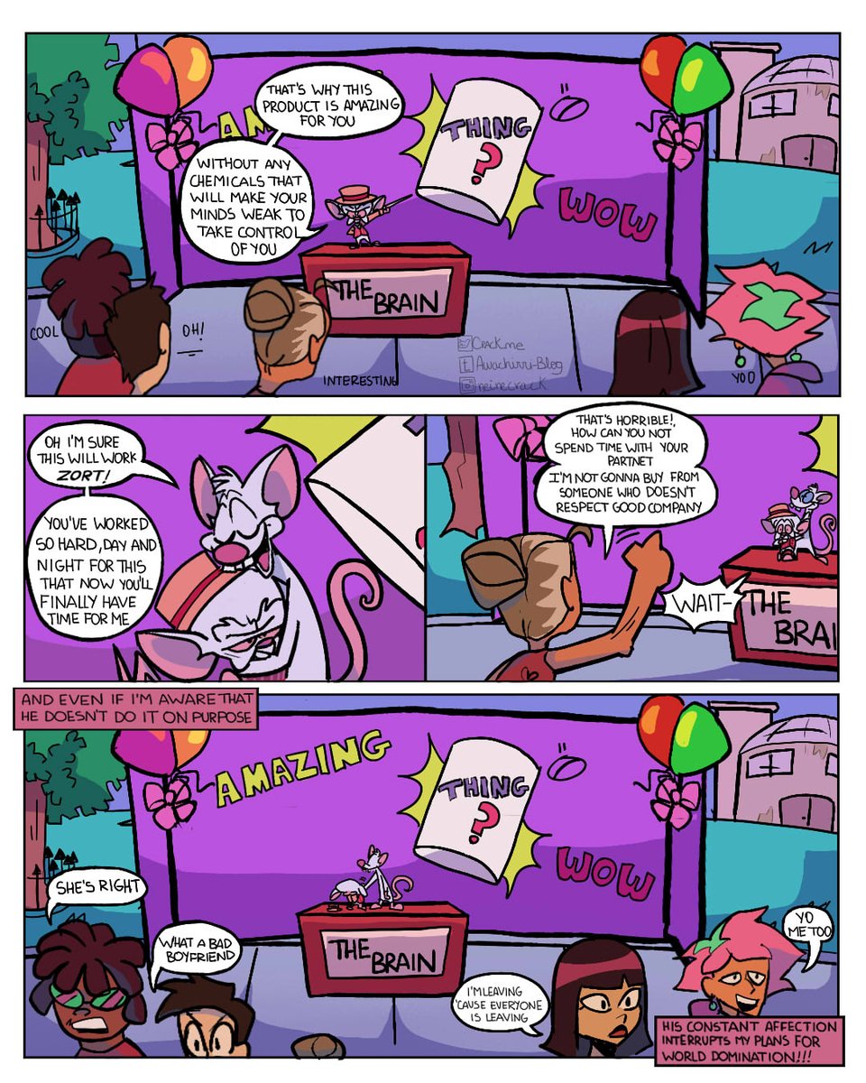 Comic *explodes*
1/3

#pinkyandthebrain #patb #rebootpatb #animaniacs