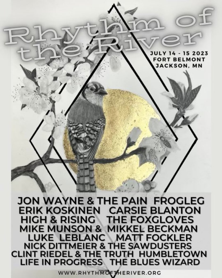 This lineup has me feeling extra excited for this years Rhythm Of The River. Way to go ROTR committee for keeping this festival an event I look forward to year after year. #bluegrass #reggaemusic