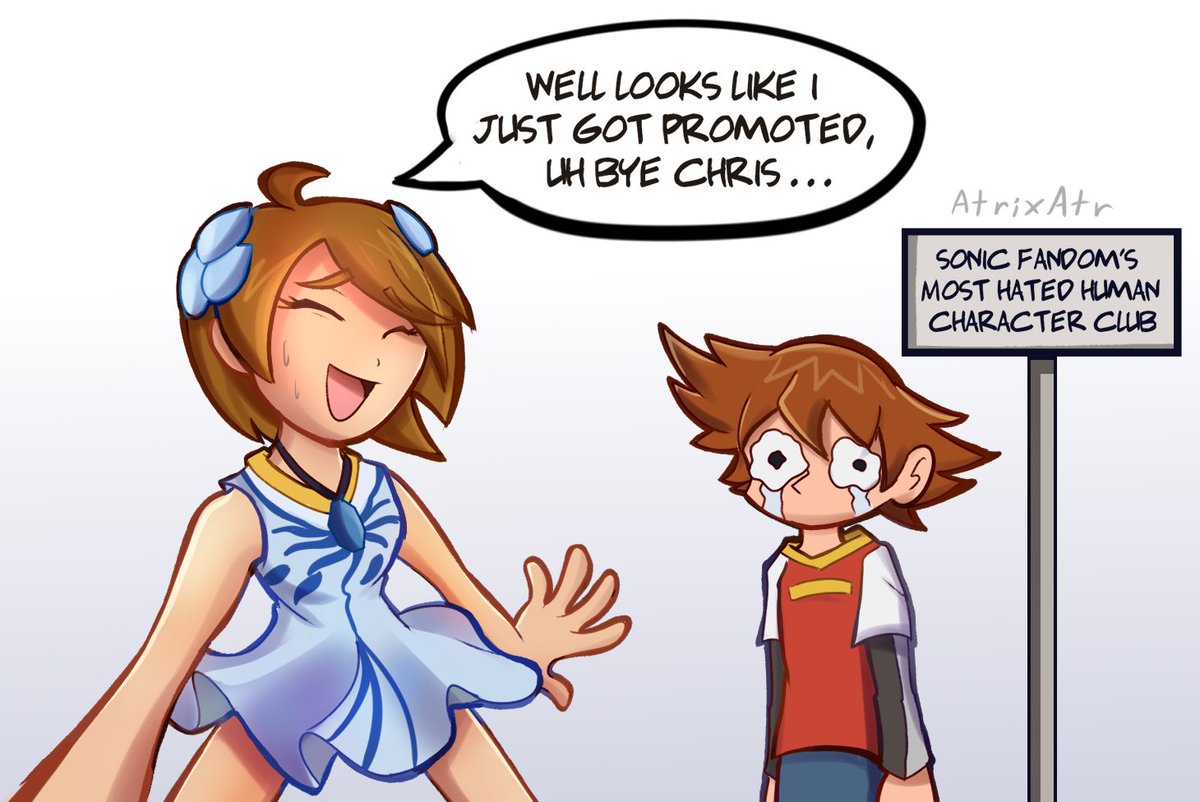 which human character does the sonic fandom hate more tho, Chris Thorndyke or Elise? 🤔