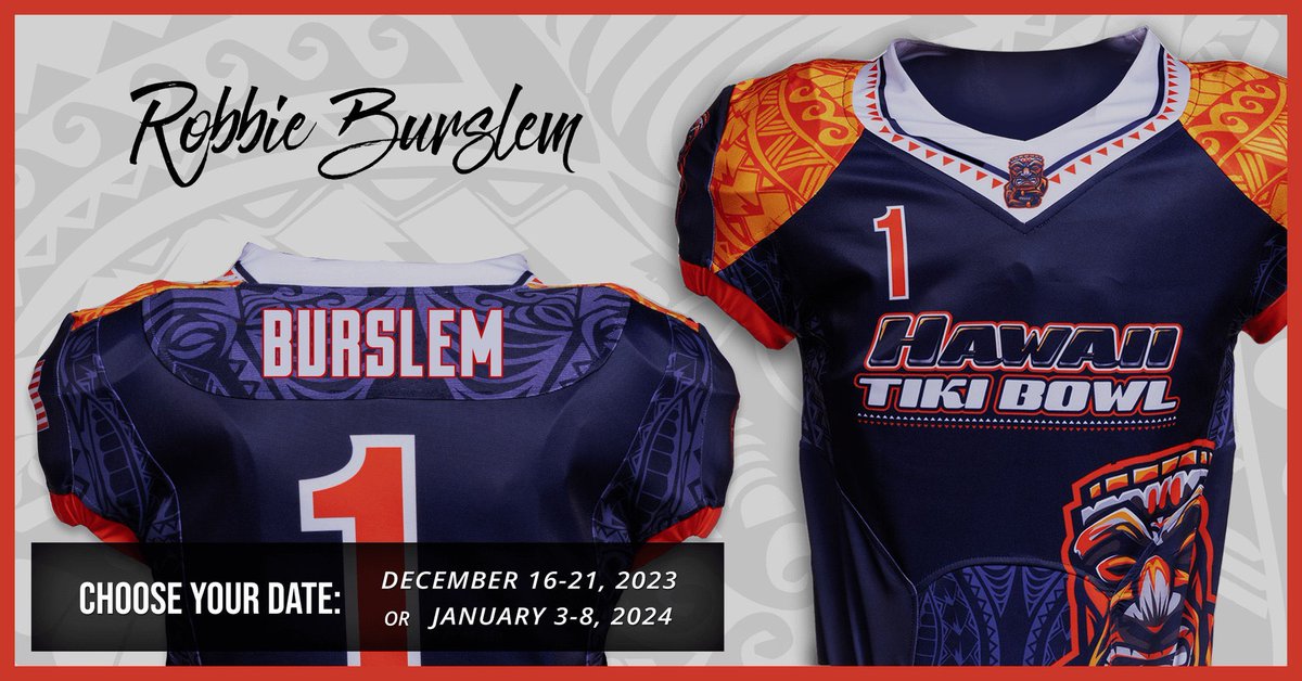 Robbie_Burslem's tweet photo. Thankful to be chosen to play in the @HawaiiTikiBowl next year! @FillippSAU @SavioAthletics @texashsfootball https://t.co/XQetopyzlR