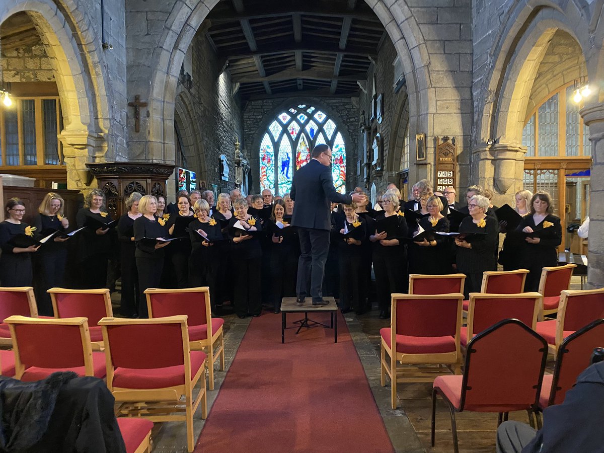 PChoirLadies's tweet photo. We’re excited to be singing with Bolsterstone Male Voice Choir this eveninh in St John The Baptist Penistone…

here’s a behind the scenes shot of our rehearsals!! https://t.co/b20pYuaK22
