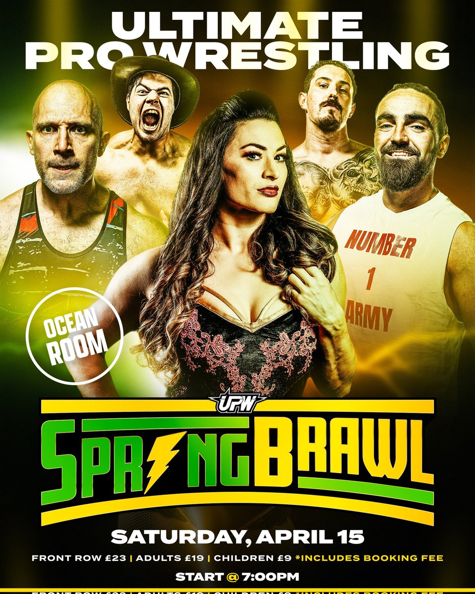 UltimateProUK's tweet photo. 3 WEEKS TO GO!
#SpringBrawl @weypavilion on Sat 15th April!
CONFIRMED:
โ
@NinaSamuels123 debuts
โ
@CountryBig94 vs @KarlAtlas
โ
@byeTBA defend their titles
โ
@SimonMiller316 speaks
โ
Hot Shot Allen in action
โ
@ImDFrancisco debuts
โฐ 7PM
Tickets - https://t.co/OeXQwuwqxT https://t.co/1bAka0h7x2