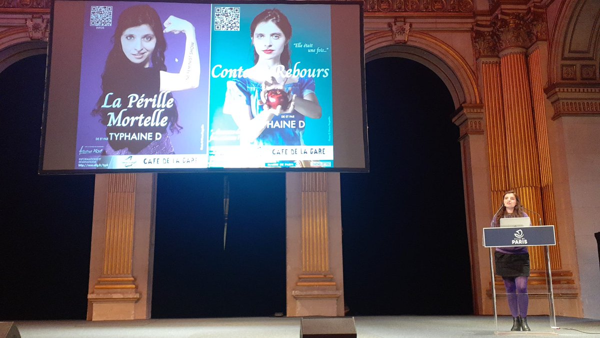Helenebidard's tweet photo. Conclusion très féministe pour le forum #BalanceTonWeb aujourd'hui à l’Hôtel de Ville de @Paris avec une synthèse sororale et sans concession pour les cyber-agresseurs par la grande @TyphaineD_ & une projection-débat autour de la websérie «Revenge» avec le collectif @StopFisha ! https://t.co/5v5bOTKR0S
