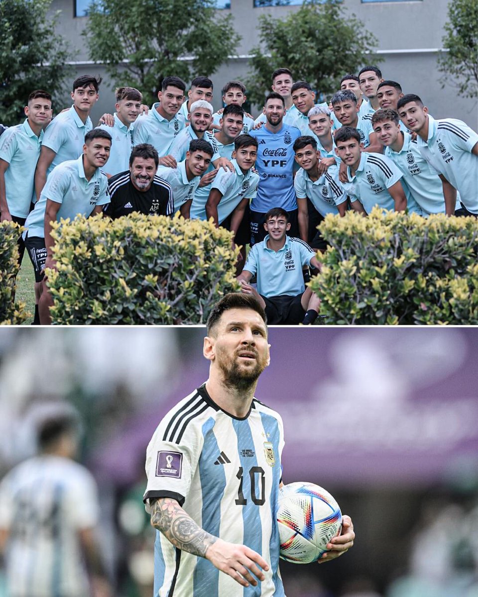 Shahabuddin_10's tweet photo. Argentina's U17 squad got a snap with Messi 📸

#Messi800 #leo #leomessi #Argentina #FIFA #world #cup https://t.co/nb033C6bIo