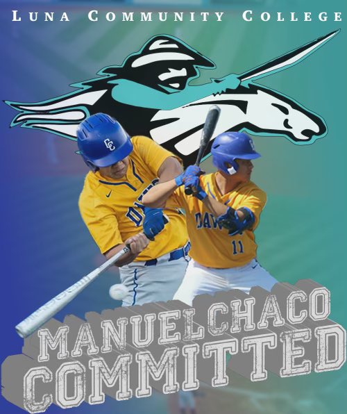 Chaco_M_1's tweet photo. Blessed to announce my commitment to play baseball and continue my education at Luna Community College! Thank you to my family, coaches, and friends that have supported me along the way! @he_step @RecruitingWings @CoachSierra2 @kgsbaseball @Dawg_Baseball @GodawgnationC https://t.co/4rknIyEHoP
