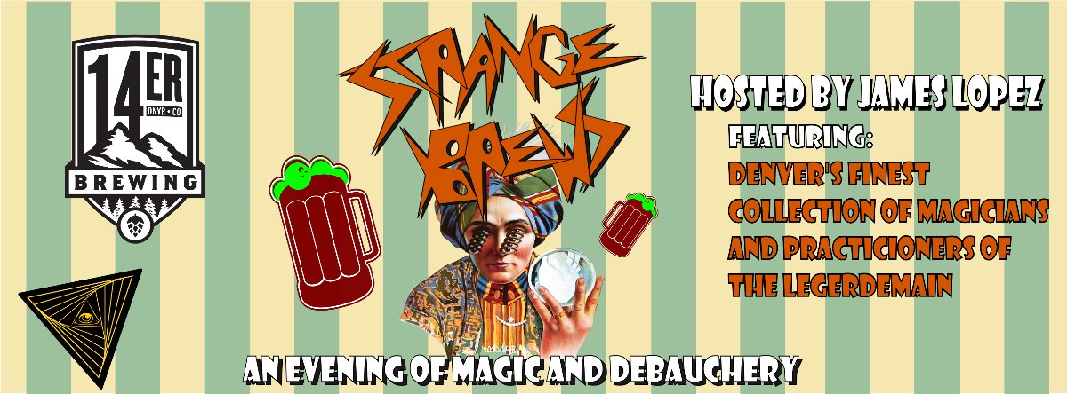 WellAttended's tweet photo. Strange Brews Magic Show - Tonight at 8:00PM! - https://t.co/heLSYmWBc8 https://t.co/H3A38X5nYk