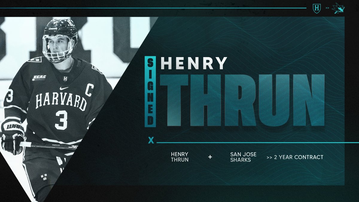SIGNED 🖊️

The #SJSharks have signed defenseman Henry Thrun. 

More: bit.ly/3K90yB6