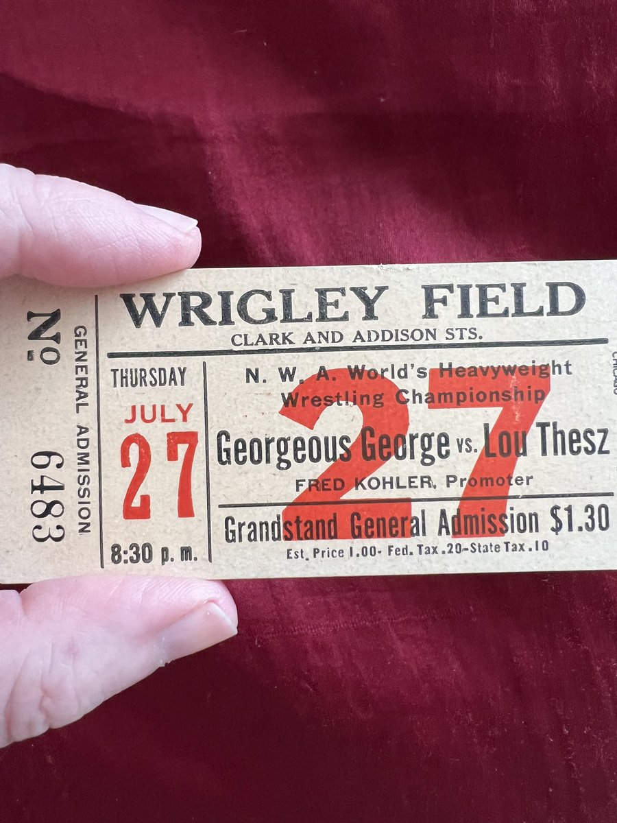 TheRonHed's tweet photo. @Jondiesel15 @boomska316 @GreatBrianLast This general admission grandstand ticket would have cost $1.30! https://t.co/1G59xDPEP0