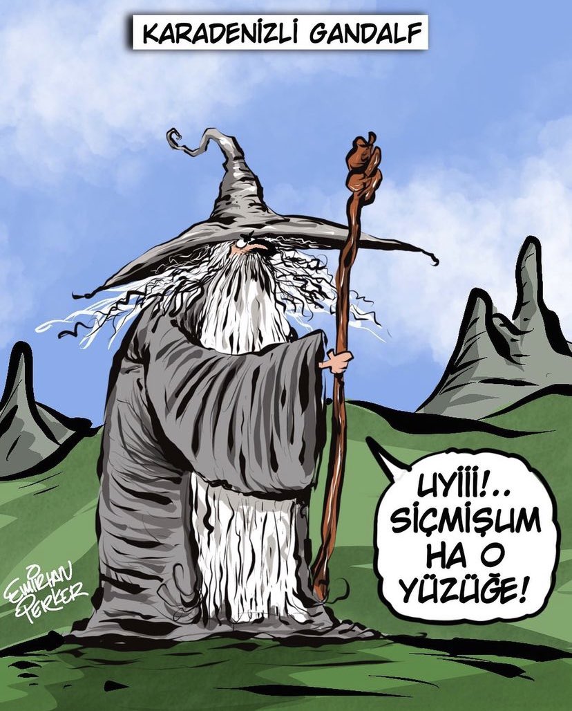 Karadenizli Gandalf
#karikatür #karikatur #gününmottosu #gününkaresi #gündem #mizah #mizahtürkiye #gandalf #thelordoftherings #karadeniz #mizahturkiye #caricature #comic