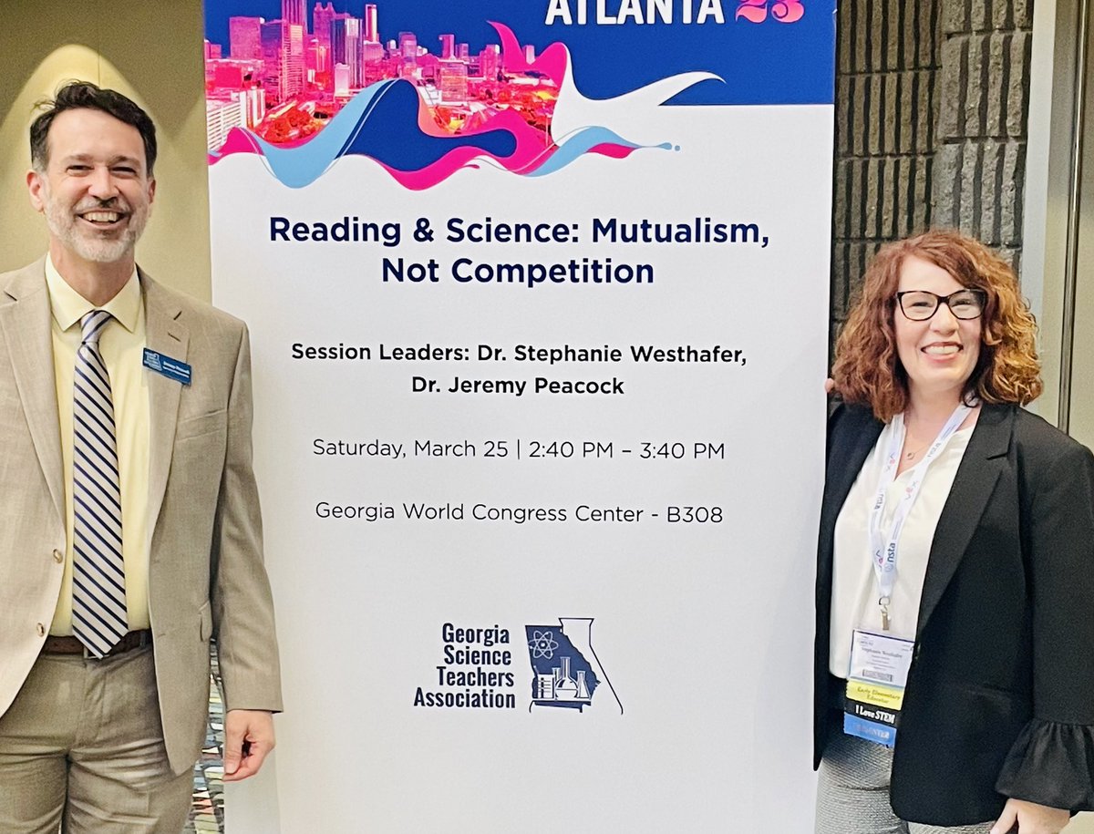 Dr. Westhafer and I finished strong with our #NSTA23 presentation late on a Saturday afternoon! <a href="/JCSchoolSystem/">Jackson Co. School System</a> <a href="/westjacksonelem/">WJES</a>