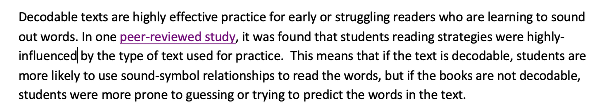 EliseLovejoy's tweet photo. Why leveled readers push students to use guessing methods...
"Results indicate that the text children are exposed to early in first grade may differentially shape their word identification strategies."
https://t.co/33fN05MIYA https://t.co/Jsd7WD6709