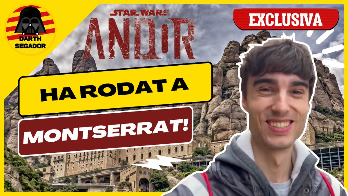 DarthSegador's tweet photo. 🚨 EXCLUSIVA 🚨

▶️ NOU VÍDEO! 👊🔥
ANDOR Temporada 2 HA RODAT a MONTSERRAT! Tots els detalls ací 👇

🔗 https://t.co/aE7G2x9TO7
 
🔁 Un RT m’ajuda moltíssim 💛 https://t.co/UFovEt1jHx