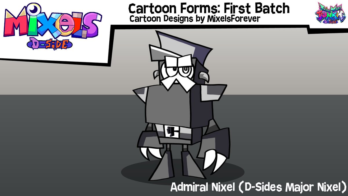 AnimatesSizzle's tweet photo. "Looks like we've been drawn as cartoons!"
The first batch of Cartoon Forms of D-Sides Series 1 with Major Nixel is here!
Cartoon Designs by MixelsForever
#mixels #mixelsdsides #dsides #fnfdsides https://t.co/eC3O2t8Oo3