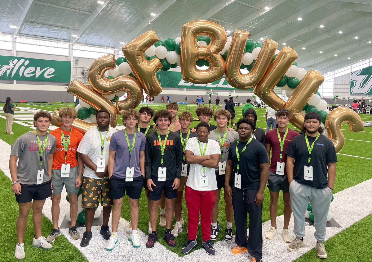 Just want to thank <a href="/CoachGolesh/">Alex Golesh</a> and the <a href="/USFFootball/">USF Football</a> Staff for hosting us <a href="/Sarasota_FB/">Sarasota Football</a> today. Your new facilities are amazing, you’re building something great. <a href="/CoachGolesh/">Alex Golesh</a> thank you also for taking so much time with us, you’re 1st class! #gobulls