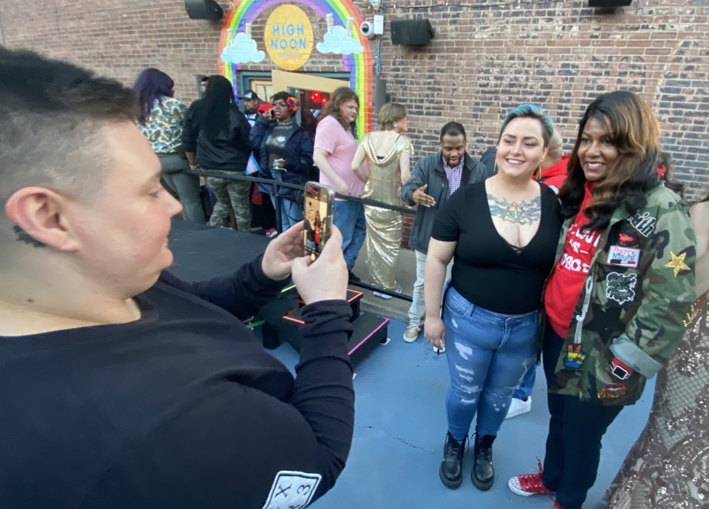 stlmayor47's tweet photo. If Jefferson City Republicans don’t want to see drag queens and the vibrancy of St. Louis’ LGBTQIA+ community, they can stay home.

Proud to join in the Grove tonight the advocates and allies who are leading the fight to #ProtectTransKids and protect LGBTQIA+ rights in Missouri. https://t.co/zpk0MgExN8