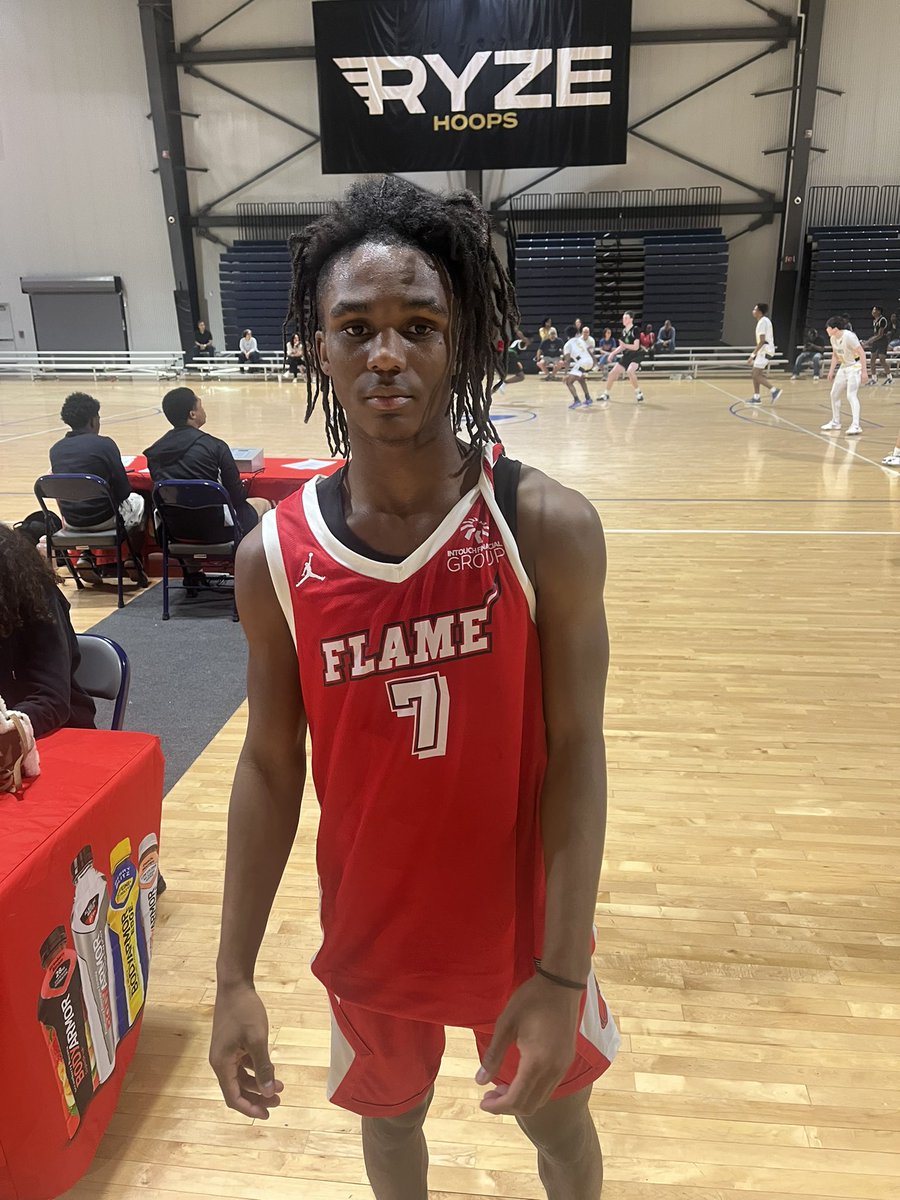 <a href="/Flayoo__/">TheRealFlayøø</a> has a good handle and made it difficult for guards to turn him over today.  He has a great vision and can make shots both in the mid-range and behind the arc.  Tough guard, someone colleges should keep an eye on.