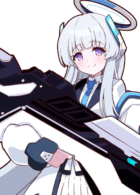 グローバル版ブルアカでの、レールガン装備した初期案ノアが性癖どストライクだったので、思わず描いた。好きすぎる…#ブルアカ#生塩ノア#BlueArchive 