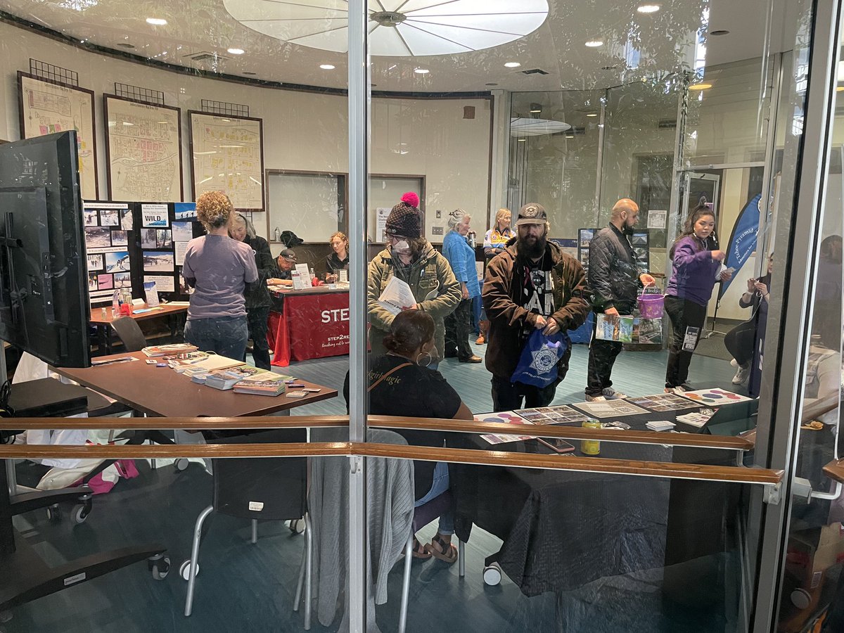 WashoeLibrary's tweet photo. We had a great time at the @NNMF_2021 #CommunityActionFair! We met a lot of new Reno residents and new library patrons today. The #DowntownRenoLibrary is a great community gathering spot; we’re looking forward to more opportunities to bring people together in 2023 and beyond! https://t.co/XN2CkC8bxa